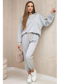 Komplet dresowy bluza i spodnie szary ze sklepu intimiti.pl w kategorii Dresy damskie - zdjęcie 187901085
