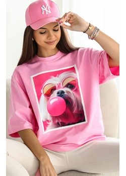 Oversizowy t-shirt Maltańczyk okulary ze sklepu intimiti.pl w kategorii Bluzki damskie - zdjęcie 187901097