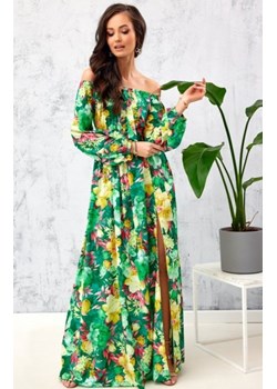 Kolorowa długa sukienka hiszpanka 0362/L51 ze sklepu intimiti.pl w kategorii Sukienki - zdjęcie 187901188