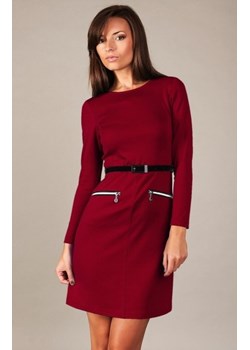 Vera Fashion Angela sukienka bordowa ze sklepu intimiti.pl w kategorii Sukienki - zdjęcie 187901445