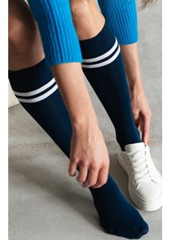 Steven 072 podkolanówki bawełniane z paskami ze sklepu intimiti.pl w kategorii Podkolanówki - zdjęcie 187901688