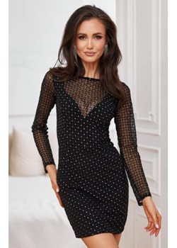 Mini ołówkowa sukienka z diamencikami ze sklepu intimiti.pl w kategorii Sukienki - zdjęcie 187901766