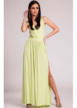 *Wieczorowa sukienka z brokatem pistacjowa 224 ze sklepu intimiti.pl w kategorii Sukienki - zdjęcie 187901799