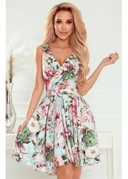 Numoco 478-1 MAYA sukienka z dłuższym tyłem, dekoltem i paskiem ze sklepu intimiti.pl w kategorii Sukienki - zdjęcie 187901836