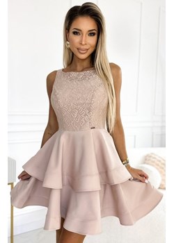 Numoco 205-5 LAURA podwójnie rozkloszowana sukienka z koronkową górą ze sklepu intimiti.pl w kategorii Sukienki - zdjęcie 187901869