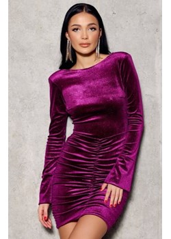 Brokatowa mini sukienka welurowa Dolores ze sklepu intimiti.pl w kategorii Sukienki - zdjęcie 187902246