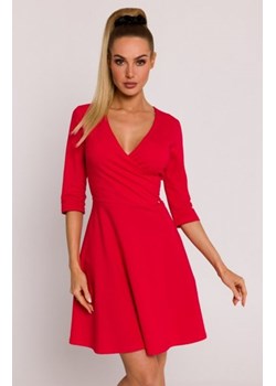 Moe sukienka z górą na zakładkę czerwona M786 ze sklepu intimiti.pl w kategorii Sukienki - zdjęcie 187902526