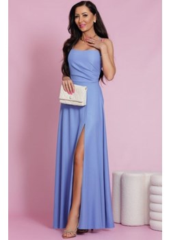 Elizabeth Nathalie długa sukienka błysk niebieska ze sklepu intimiti.pl w kategorii Sukienki - zdjęcie 187902588