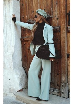 Moe spodnie z szerokimi nogawkami miętowe M875 ze sklepu intimiti.pl w kategorii Spodnie damskie - zdjęcie 187902635