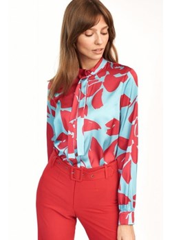 Wzorzysta bluzka damska w kwiaty ze sklepu intimiti.pl w kategorii Koszule damskie - zdjęcie 187902789