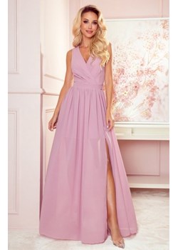 Numoco 362-3 JUSTINE długa suknia z dekoltem i wiązaniem ze sklepu intimiti.pl w kategorii Sukienki - zdjęcie 187902876