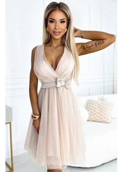 Numoco 523-3 tiulowa sukienka z dekoltem i kokardką ze sklepu intimiti.pl w kategorii Sukienki - zdjęcie 187902975