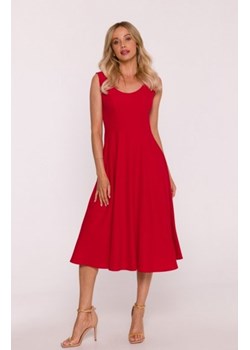Stylove S424 sukienka rozkloszowana czerwona ze sklepu intimiti.pl w kategorii Sukienki - zdjęcie 187903018