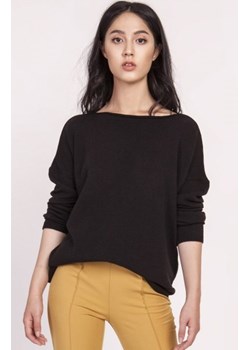 Dzianinowa bluzka czarna SWE121 ze sklepu intimiti.pl w kategorii Swetry damskie - zdjęcie 187903095