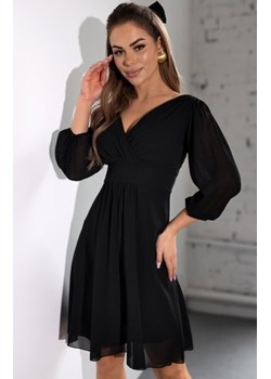 Nifiko Maja szyfonowa sukienka czarna ze sklepu intimiti.pl w kategorii Sukienki - zdjęcie 187903238