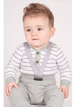 Bawełniane body w paski szare ze sklepu intimiti.pl w kategorii Body niemowlęce - zdjęcie 187903379