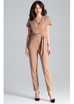Kopertowy kombinezon damski L027 brązowy ze sklepu intimiti.pl w kategorii Kombinezony damskie - zdjęcie 187903418