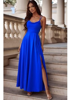 Duet Valeria maxi sukienka z wiązaniem chabrowa ze sklepu intimiti.pl w kategorii Sukienki - zdjęcie 187903698