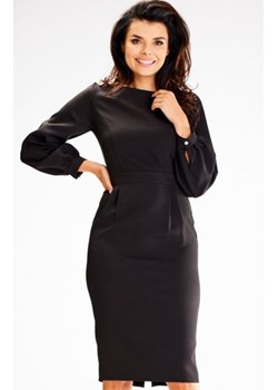 Awama A597 sukienka z szerokimi rękawami czarna ze sklepu intimiti.pl w kategorii Sukienki - zdjęcie 187903707