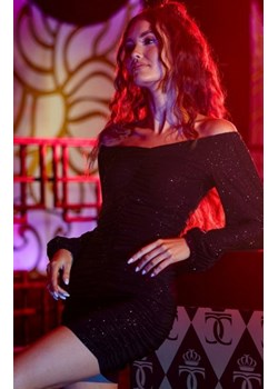 Brokatowa sukienka hiszpanka czarna ze sklepu intimiti.pl w kategorii Sukienki - zdjęcie 187903737