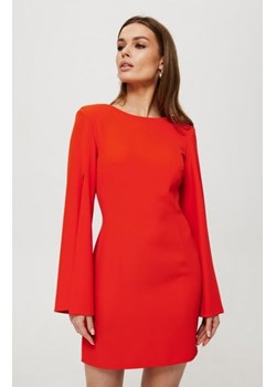 Makover sukienka z rozciętymi rękawami koralowa K190 ze sklepu intimiti.pl w kategorii Sukienki - zdjęcie 187903769