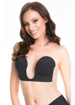 Biustonosz do głębokich dekoltów V!bra czarny ze sklepu intimiti.pl w kategorii Biustonosze - zdjęcie 187903878