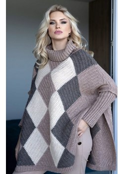 Sweter poncho z rękawami 30088 ze sklepu intimiti.pl w kategorii Swetry damskie - zdjęcie 187904159