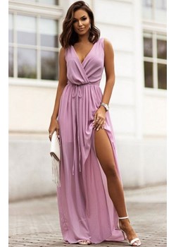 *Efektowna długa sukienka Dolores wrzosowa ze sklepu intimiti.pl w kategorii Sukienki - zdjęcie 187904177