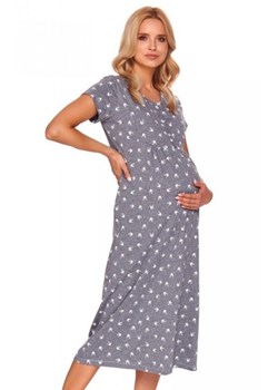 Doctor Nap TM.4119 długa koszula nocna w jaskółki ze sklepu intimiti.pl w kategorii Bielizna ciążowa - zdjęcie 187904196
