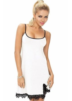 Dkaren Emma wiskozowa koszulka nocna ecru ze sklepu intimiti.pl w kategorii Koszule nocne - zdjęcie 187904198