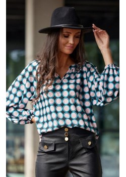 Oversizowa koszula damska print 0142/L74 ze sklepu intimiti.pl w kategorii Koszule damskie - zdjęcie 187904275