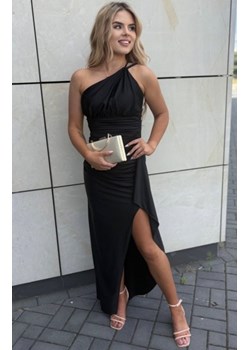 Nifiko Kylie dopasowana sukienka na jedno ramię czarna ze sklepu intimiti.pl w kategorii Sukienki - zdjęcie 187904296