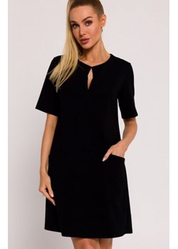 Moe sukienka trapezowa z kieszonkami czarna M788 ze sklepu intimiti.pl w kategorii Sukienki - zdjęcie 187904627