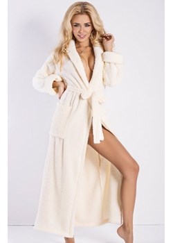 Dkaren Eliza szlafrok długi ecru ze sklepu intimiti.pl w kategorii Szlafroki damskie - zdjęcie 187904649