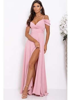 Duet Valentina długa sukienka gładka brudny róż ze sklepu intimiti.pl w kategorii Sukienki - zdjęcie 187904826