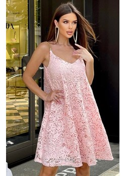 Rozkloszowana koronkowa sukienka z łańcuszkiem 252-12 ze sklepu intimiti.pl w kategorii Sukienki - zdjęcie 187905016