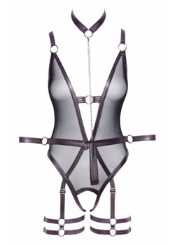 Cottelli zmysłowe body damskie z obrożą ze sklepu intimiti.pl w kategorii Body damskie - zdjęcie 187905098