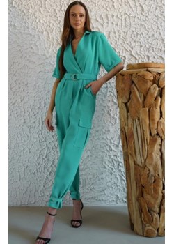 Elegancki kombinezon bojówka zielony ze sklepu intimiti.pl w kategorii Kombinezony damskie - zdjęcie 187905177