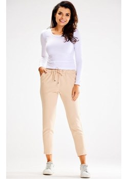Awama A600 spodnie damskie beżowe ze sklepu intimiti.pl w kategorii Spodnie damskie - zdjęcie 187905229