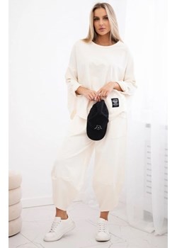 Komplet Punto Milano Winter bluza i spodnie jasny beż ze sklepu intimiti.pl w kategorii Dresy damskie - zdjęcie 187905255