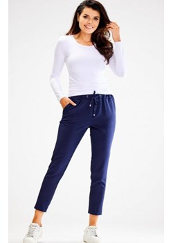 Awama A600 spodnie damskie granatowe ze sklepu intimiti.pl w kategorii Spodnie damskie - zdjęcie 187905259