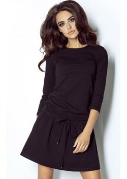 Sportowa sukienka dzienna czarna Anette ze sklepu intimiti.pl w kategorii Sukienki - zdjęcie 187905597