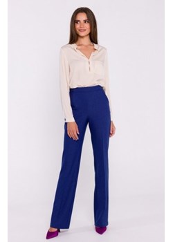 Stylove S371 spodnie rozszerzane na dole niebieskie ze sklepu intimiti.pl w kategorii Spodnie damskie - zdjęcie 187905859