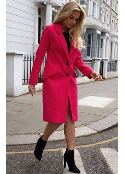 Moe M758 płaszcz flauszowy fuksjowy ze sklepu intimiti.pl w kategorii Płaszcze damskie - zdjęcie 187905978
