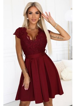 Numoco 242-5 ANNA koronkowa sukienka z dekoltem i rozkloszowaną spódnicą ze sklepu intimiti.pl w kategorii Sukienki - zdjęcie 187906618