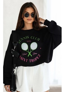 Oversizowa bluza damska Saint Tropez czarna ze sklepu intimiti.pl w kategorii Bluzy damskie - zdjęcie 187906629