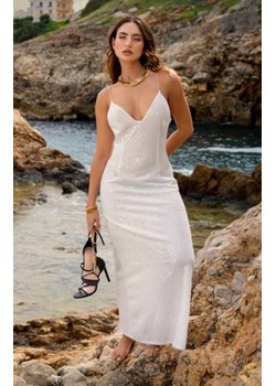 Awama A697 welurowa sukienka maxi z cekinami ze sklepu intimiti.pl w kategorii Sukienki - zdjęcie 187906705