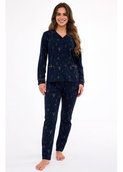 Cornette 482/447 Gold Christmas piżama damska rozpinana ze sklepu intimiti.pl w kategorii Piżamy damskie - zdjęcie 187906708