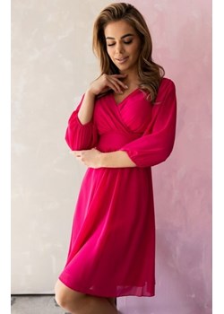Nifiko Maja szyfonowa sukienka malinowa ze sklepu intimiti.pl w kategorii Sukienki - zdjęcie 187906719