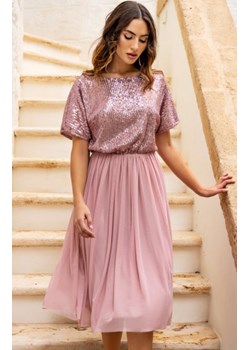 Awama A689 rozkloszowana sukienka z cekinami ze sklepu intimiti.pl w kategorii Sukienki - zdjęcie 187906819